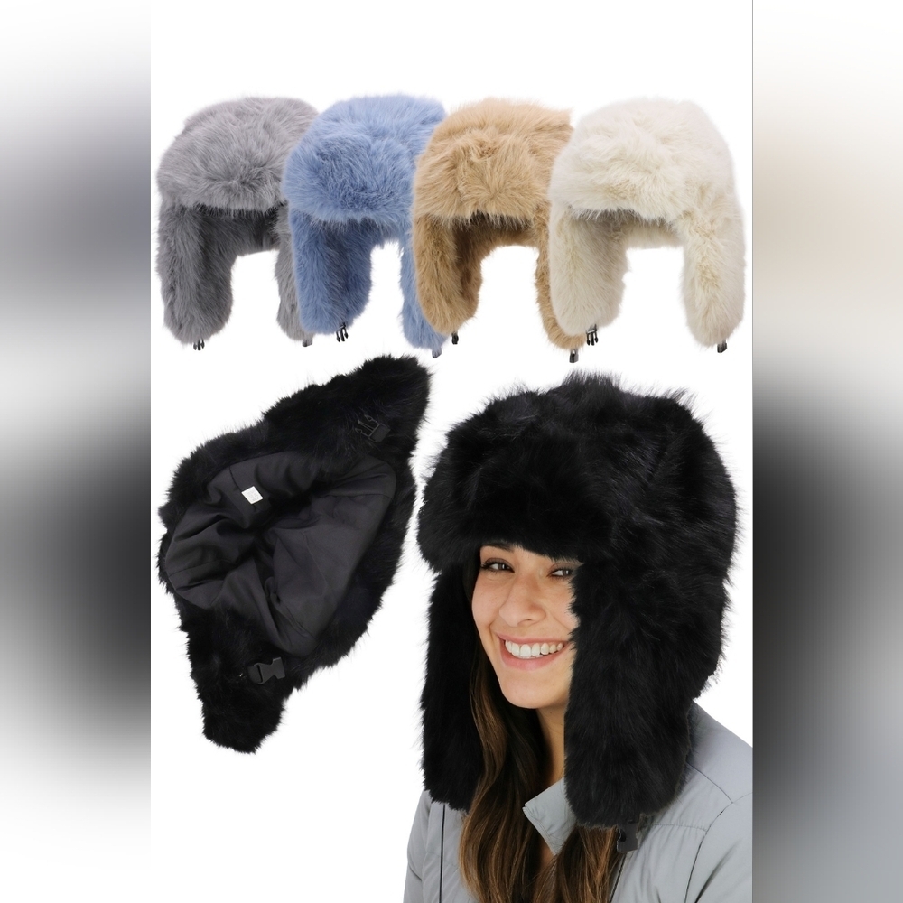 Faux Fur Trapper Hat